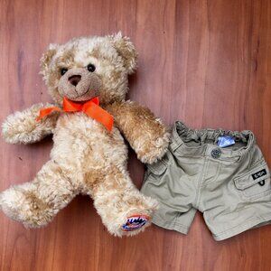 Build a Bear Workshop Mets Baseball BABW Brown Tan Teddy Plush Stuffed Animal